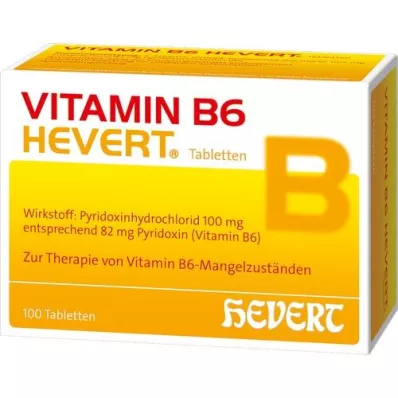 VITAMIN B6 HEVERT tabletter, 100 stk