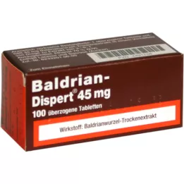 BALDRIAN DISPERT 45 mg belagte tabletter, 100 stk