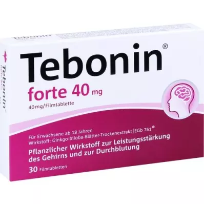 TEBONIN forte 40 mg filmdrasjerte tabletter, 30 stk