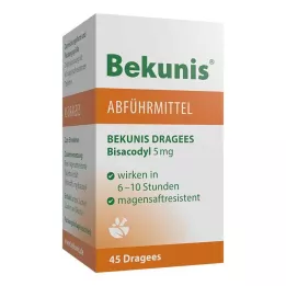 BEKUNIS Dragees Bisacodyl 5 mg enterotabletter, 45 stk