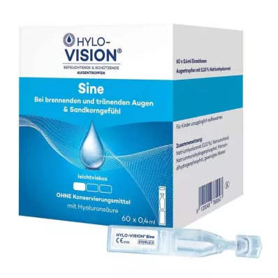 HYLO-VISION sine enkeltdosepipetter, 60X0,4 ml HYLO-VISION sine enkeltdosepipetter, 60X0,4 ml