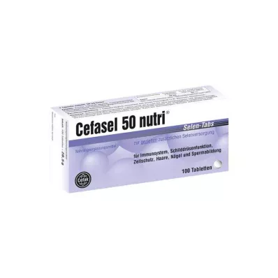 CEFASEL 50 næringsstofftabletter med selen, 100 stk CEFASEL 50 næringsstofftabletter med selen, 100 stk