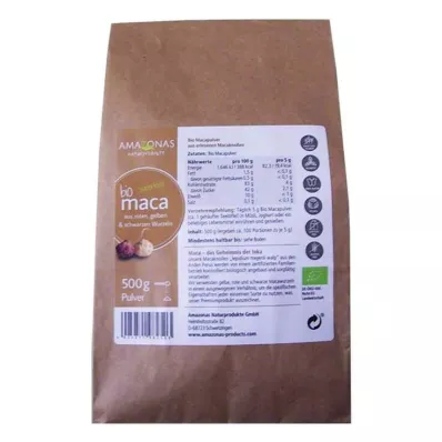 MACA 100 % rent, økologisk pulver, 500 g