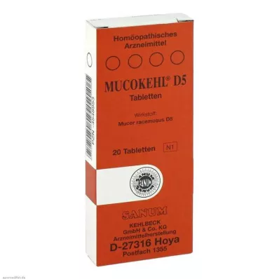 MUCOKEHL Tabletter D 5, 20 stk MUCOKEHL Tabletter D 5, 20 stk