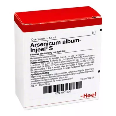 ARSENICUM ALBUM INJEEL S Ampuller, 10 stk ARSENICUM ALBUM INJEEL S Ampuller, 10 stk