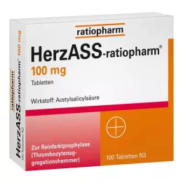 HERZASS-ratiopharm 100 mg tabletter, 100 stk