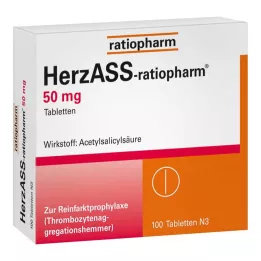 HERZASS-ratiopharm 50 mg tabletter, 100 stk