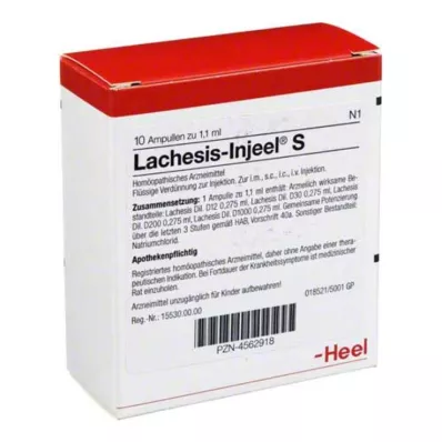 LACHESIS INJEEL S Ampuller, 10 stk