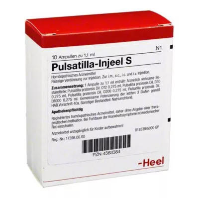 PULSATILLA INJEEL S Ampuller, 10 stk PULSATILLA INJEEL S Ampuller, 10 stk