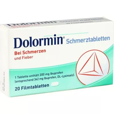 DOLORMIN Filmdrasjerte tabletter, 20 stk