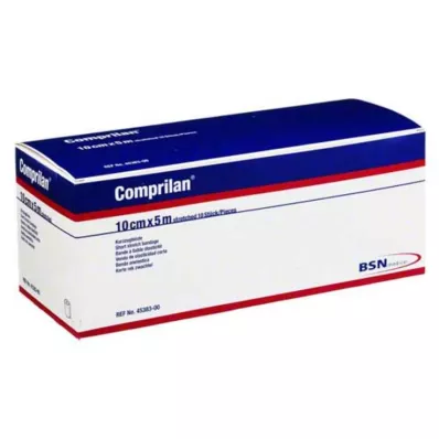 COMPRILAN Elastisk bandasje 10 cm x 5 m, 10 stk
