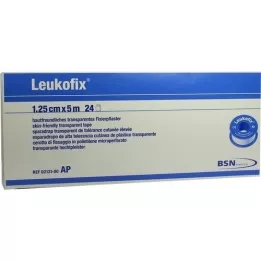 LEUKOFIX Bandasjeplaster 1,25 cm x 5 m, 24 stk