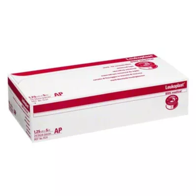 LEUKOPLAST 1,25 cmx5 m, 24 stk LEUKOPLAST 1,25 cmx5 m, 24 stk