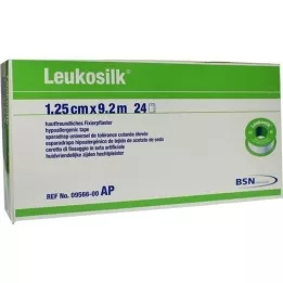 LEUKOSILK 1,25 cmx9,2 m, 24 stk