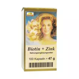 BIOTIN PLUS Kapsler med sink til håret, 100 kapsler
