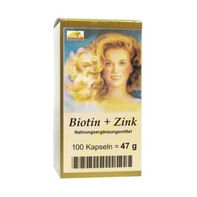BIOTIN PLUS Kapsler med sink til håret, 100 kapsler BIOTIN PLUS Kapsler med sink til håret, 100 kapsler