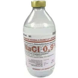 ISOTONISCHE Saltvann 0,9 % Bernburg Inf.-L.Glass, 500 ml