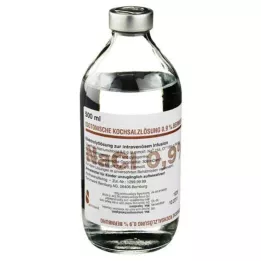 ISOTONISCHE Saltvann 0,9 % Bernburg Inf.-L.Glass, 500 ml