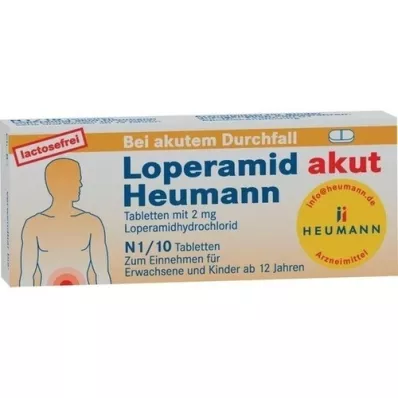 LOPERAMID akut Heumann tabletter, 10 stk