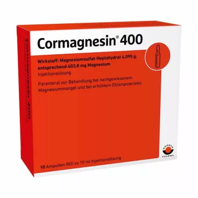 CORMAGNESIN 400 ampuller, 10X10 ml
