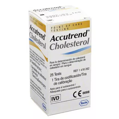 ACCUTREND Kolesterolteststrimler, 25 stk