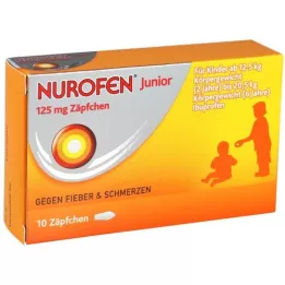 NUROFEN Junior 125 mg stikkpiller, 10 stk