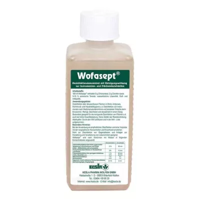 WOFASEPT Instrument- og overflatedesinfeksjon, 250 ml WOFASEPT Instrument- og overflatedesinfeksjon, 250 ml