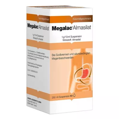 Megalac Almasilate Suspensjon, 250 ml Megalac Almasilate Suspensjon, 250 ml