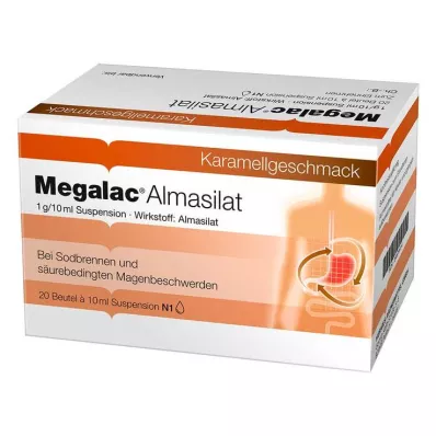 Megalac Almasilate Suspensjon, 20X10 ml Megalac Almasilate Suspensjon, 20X10 ml