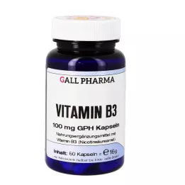 VITAMIN B3 100 mg GPH Kapsler, 60 stk