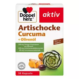 DOPPELHERZ Artisjokk+olivenolje+Curcuma kapsler, 30 kapsler