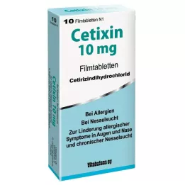 CETIXIN 10 mg filmdrasjerte tabletter, 10 stk
