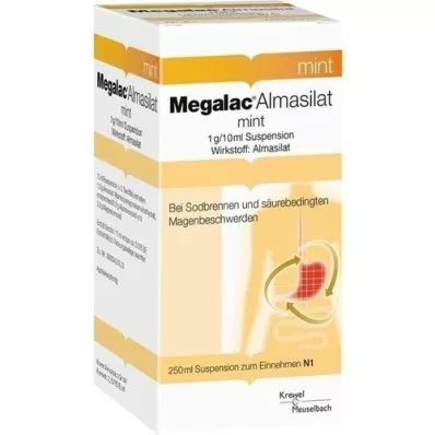 MEGALAC Almasilat myntesuspensjon, 250 ml