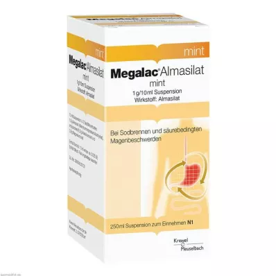 MEGALAC Almasilat myntesuspensjon, 250 ml