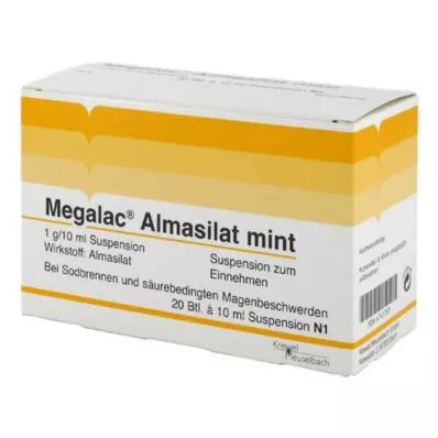 Megalac Almasilat myntesuspensjon, 20x10 ml Megalac Almasilat myntesuspensjon, 20x10 ml