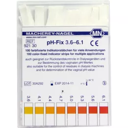 PH-FIX Indikatorstrimler pH 3,6-6,1, 100 stk