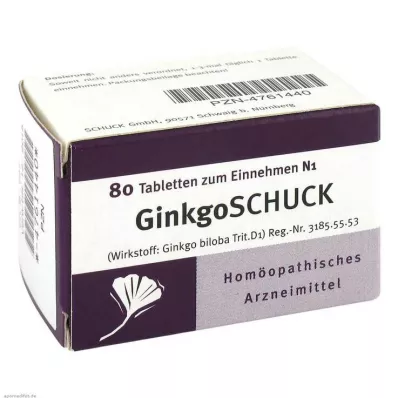 GINKGOSCHUCK Tabletter, 80 stk