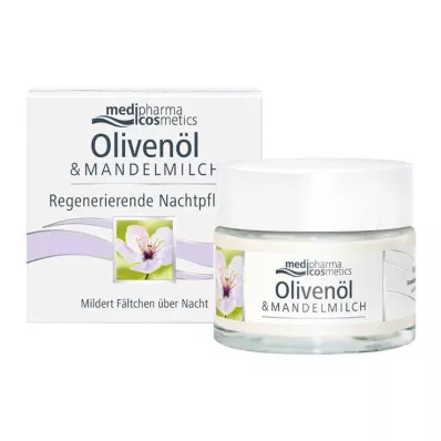 OLIVEN-MANDELMILCH regenererende nattpleie, 50 ml OLIVEN-MANDELMILCH regenererende nattpleie, 50 ml