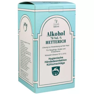 ALKOHOL 70 % V/V Hetterich, 500 ml