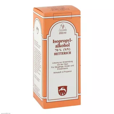ISOPROPYLALKOHOL 70 % V/V Hetterich, 200 ml