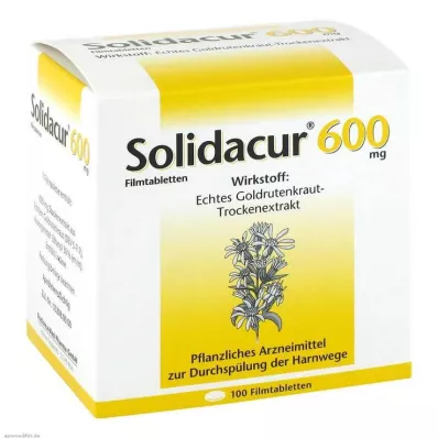 SOLIDACUR 600 mg filmdrasjerte tabletter, 100 stk