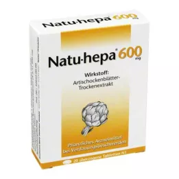 NATU HEPA 600 mg belagte tabletter, 20 stk