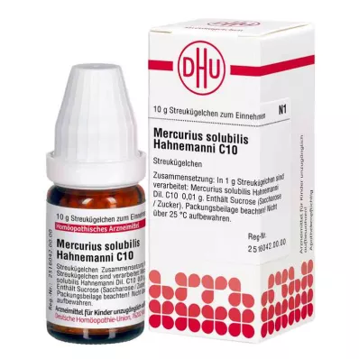 MERCURIUS SOLUBILIS Hahnemanni C 10 globuler, 10 g MERCURIUS SOLUBILIS Hahnemanni C 10 globuler, 10 g