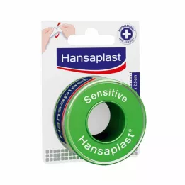 HANSAPLAST Sensitivt fikseringsplaster 2,5 cm x 5 m, 1 stk