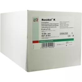 ROSIDAL K Bandasje 8 cmx5 m steril enkeltpakket, 10 stk