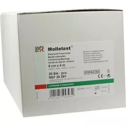 MOLLELAST Bandasjer 8 cmx4 m sterilt enkeltpakket, 20 stk