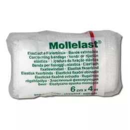 MOLLELAST Bandasje 6 cmx4 m hvit, 1 stk