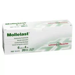 MOLLELAST Bandasjer 6 cmx4 m hvite, 20 stk