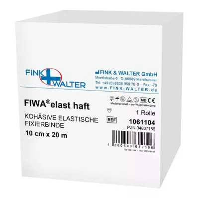 FIXIERBINDE sammenhengende strikk 10 cmx20 m hvit, 1 stk