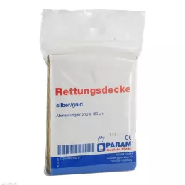 RETTUNGSDECKE gull/sølv, 1 stk